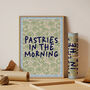 Pastries In The Morning Colourful Art Print, thumbnail 2 of 2