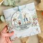 1st Birthday Or Any Age Rabbit Keepsake Card, thumbnail 1 of 3