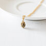 Tiny Pinecone Charm Necklace, thumbnail 5 of 6