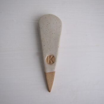Handmade Small Pottery Salt Spice Scoop Spoon, 8 of 8