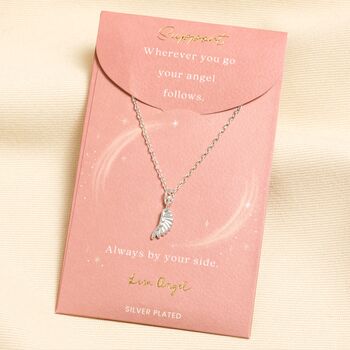 Wing Pendant Carded Necklace, 3 of 4