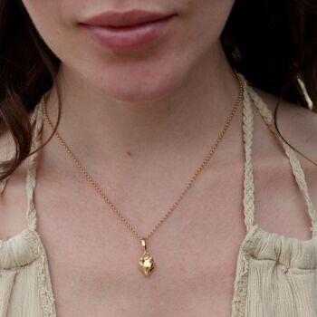 18ct Gold Fox Charm Necklace, 3 of 6