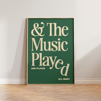 The Music Played Wall Art Print, 4 of 11