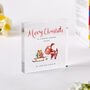 Christmas Santa Sleigh Acrylic Plaque Gift, thumbnail 1 of 12