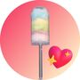 Childrens Or Adults Candy Floss Push Pops X10 Personalised, thumbnail 4 of 7