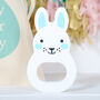 Bunny Rabbit Teether With Personalised Gift Bag, thumbnail 2 of 3