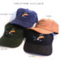 Vintage Toucan Embroidered Corduroy Hat, thumbnail 6 of 7