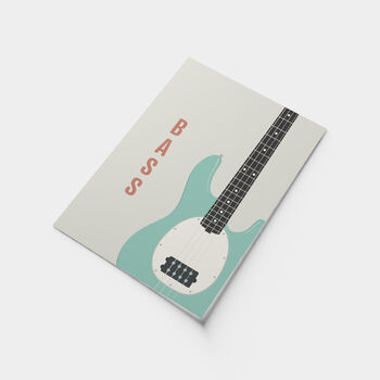 Bass Guitar Print | Guitarist Music Poster, 4 of 7