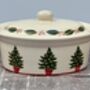 Christmas Tree Patterned Butter Dish, thumbnail 3 of 3