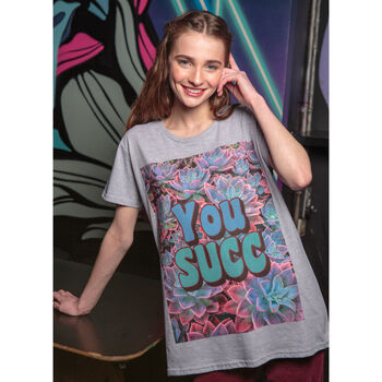 You Succ Women's Slogan T Shirt, 3 of 8