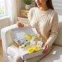 Sunshine Birthday Gift Box, Cosy Summer Self Love Spa Care Package, Hug In A Box, thumbnail 2 of 11