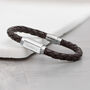 Personalised Luxury Men's Leather Bracelet, thumbnail 6 of 12