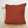 Fair Trade Chunky Boho Bobble Wool Cushion Cover 40cm, thumbnail 5 of 12