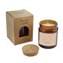 Brown Jar Candle • 'Leo” • Scented Jar Candle • Special Gift • Star Sign Zodiac Candle • Gift For Her • Gift For Him • Gift Box, thumbnail 2 of 2