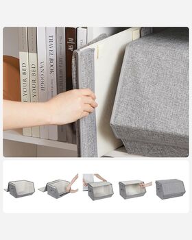 Four Piece Storage Boxes With Lids Stackable, 5 of 9