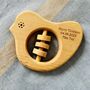 Custom Organic Bird Wooden Rattle, thumbnail 1 of 5