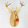 Wooden Christmas Stag Head / Rudolph, thumbnail 1 of 7