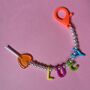 Personalised Name Bag Charm Kidult, thumbnail 9 of 9