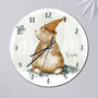 Bear Clock Custom Woodland Bear Wall Clock, thumbnail 4 of 5