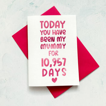 Personalised Days You've Been My Mum Card, 6 of 7