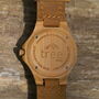 Large Nalu Bamboo Watch Leather Strap, thumbnail 7 of 12
