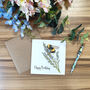 Personalised Bumble Bee On Lavender Birthday Card, thumbnail 4 of 5