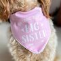 Big Sister Pregnancy Announcement Dog Bandana, thumbnail 1 of 8