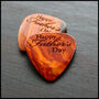 Happy Father's Day Exotic Timber Guitar Pick, thumbnail 4 of 10