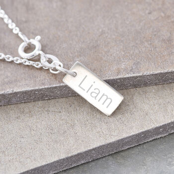Personalised Sterling Silver Cross Necklace, 4 of 6