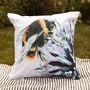 Inky Bumblebee Outdoor Cushion For Garden Furniture, thumbnail 8 of 9