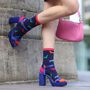 Womens Bamboo Socks Multicoloured Sausage Dogs, thumbnail 1 of 5