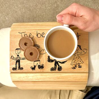 Personalised Sofa Tray With A Child's Drawing, 4 of 6
