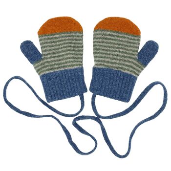 Kids Merino Mittens On A String, 6 of 6