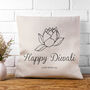Personalised Diwali Lotus Cushion Cover, thumbnail 1 of 3
