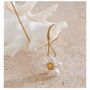 Monaco D’or Gold Pearl White Daisy Flower Pendant Charm Necklace, thumbnail 1 of 4