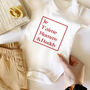 Je T'aime, Personalised Babygrow, thumbnail 2 of 5