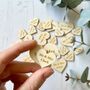 Personalised Wooden Heart Table Decoration Confetti Mix, thumbnail 1 of 5