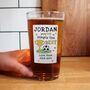 Personalised Simply The Best Beer Glass, thumbnail 3 of 4