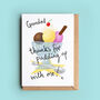 Pudding Pun Card For Dad, Daddy Or Grandad, thumbnail 3 of 4