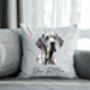 Personalised Great Dane Hearts Cushion Cover Gift, thumbnail 2 of 2