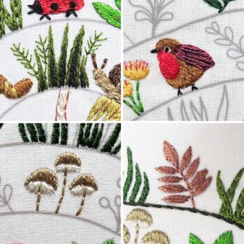 Round And Round The Woodland Hand Embroidery Kit, 4 of 6