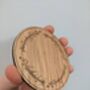 Lotr Inspired Coaster The One Ring Elven Wood Drink, thumbnail 3 of 5