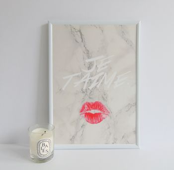 Marble Kiss French Print, 5 of 6
