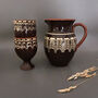 Set Of Two Ceramic Wine Glasses And Jug, thumbnail 5 of 5