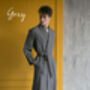 Men’s Linen Dressing Gown | Spa Robe, thumbnail 8 of 12