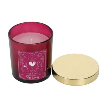 The Lovers Red Rose Tarot Candle, 2 of 3