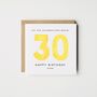 Personalised 40th Birthday Card *Age/Colour Options, thumbnail 4 of 4