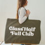 Olive Really Big Bag. Glass Half Full Club. Weekend Bag, thumbnail 4 of 6