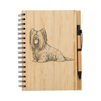 Personalised Skye Terrier Dog Engraved Notebook, 4 of 4