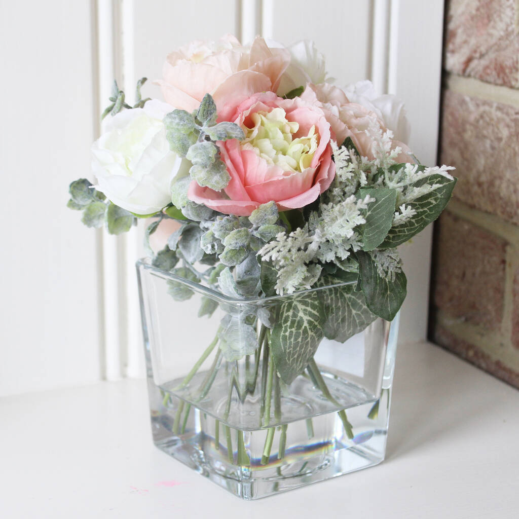 Artificial Ranunculus Floral Arrangement By Lime Tree London